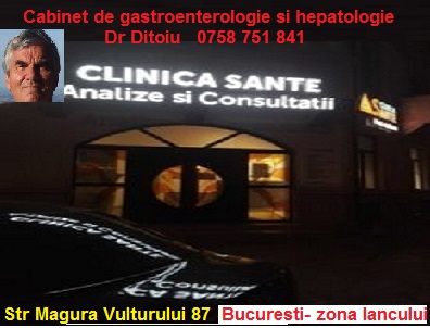 Localizare cabinet gastroenterologie in Clinica Sante Bucuresti